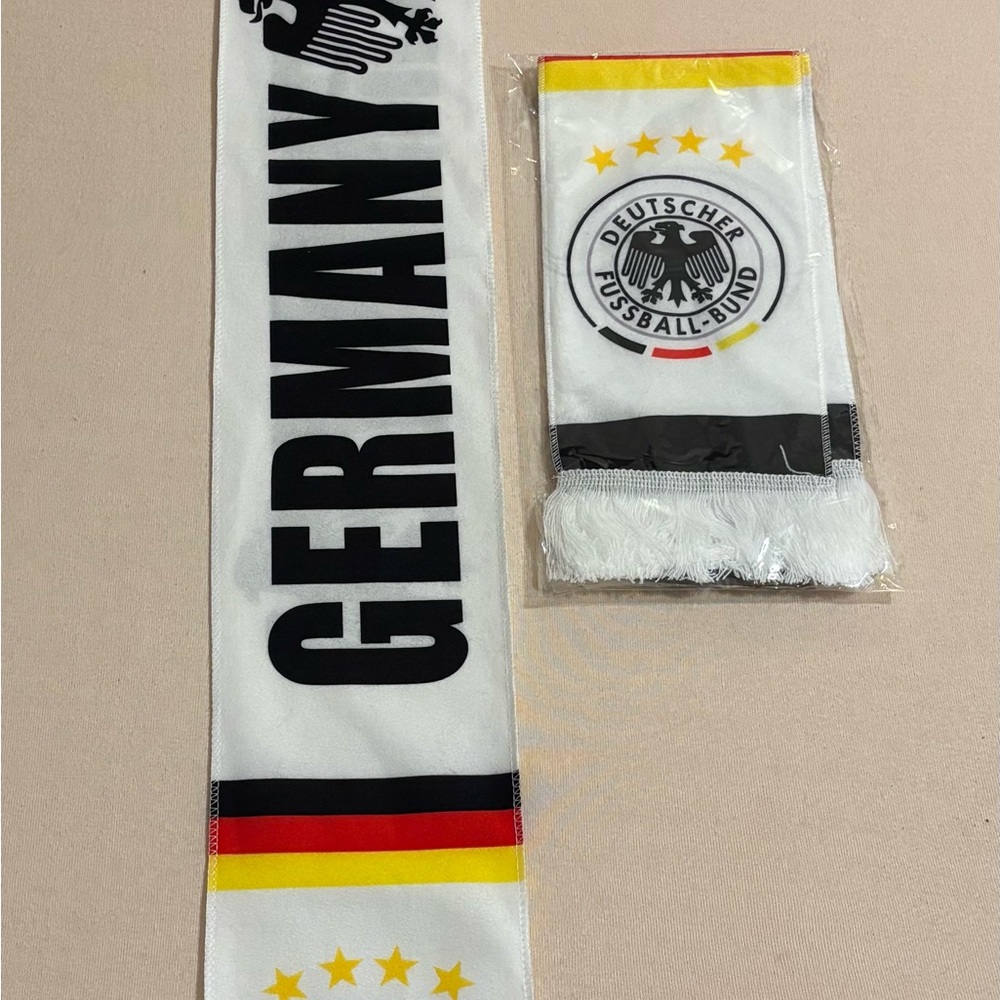 Germany Soccer Scarf with Deutscher Fussball-Bund Crest